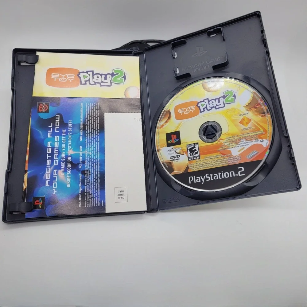 Sony PlayStation 2 EyeToy Play 2 Bundle with USB Camera SLEH-00031 PS2 Game